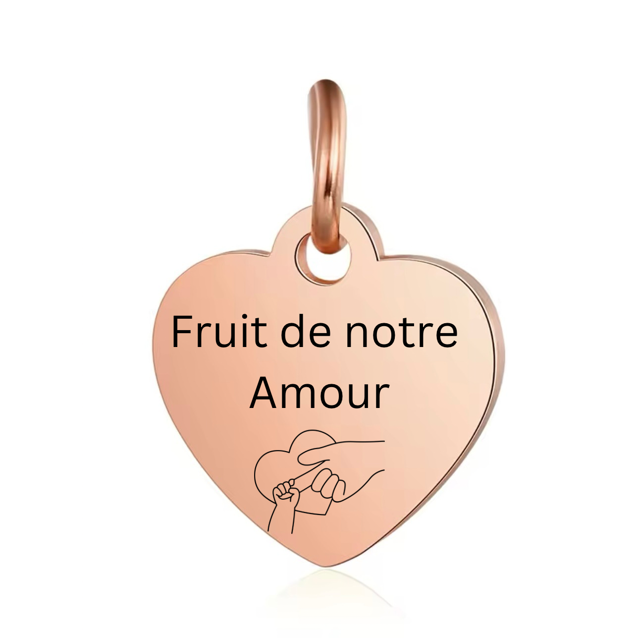 Médaillon cœur à personnalisé - PetitBola