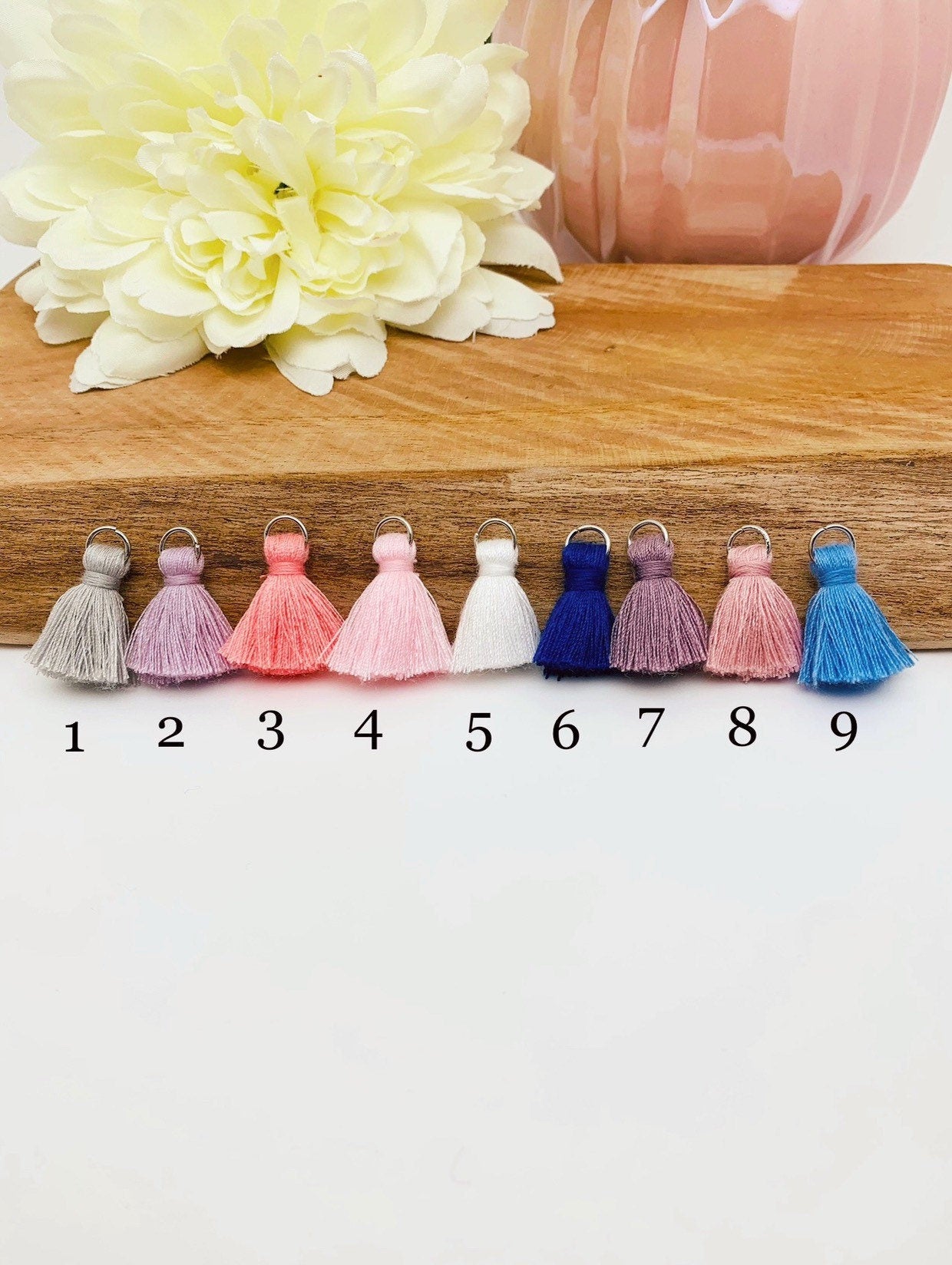 pompon en coton au choix parmi 9 coloris