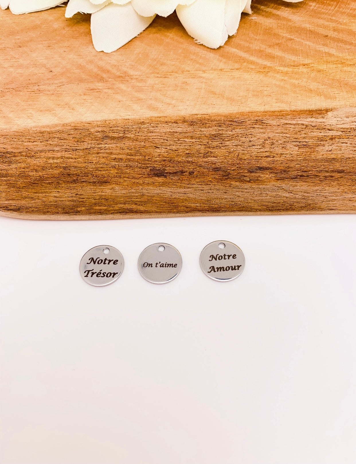 Bracelet bola argent tissu liberty bleu