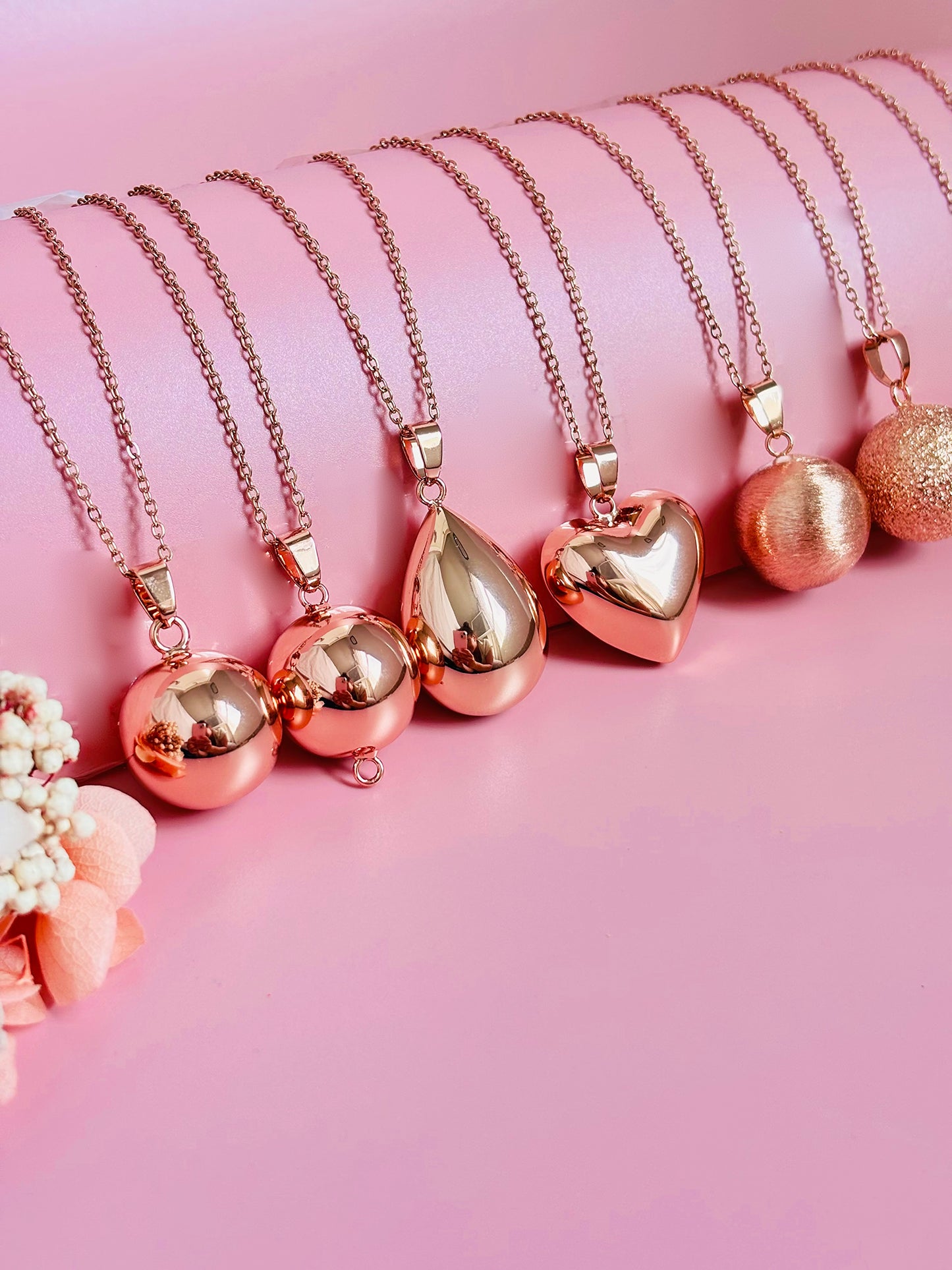 Bola de grossesse or rose personnalisable