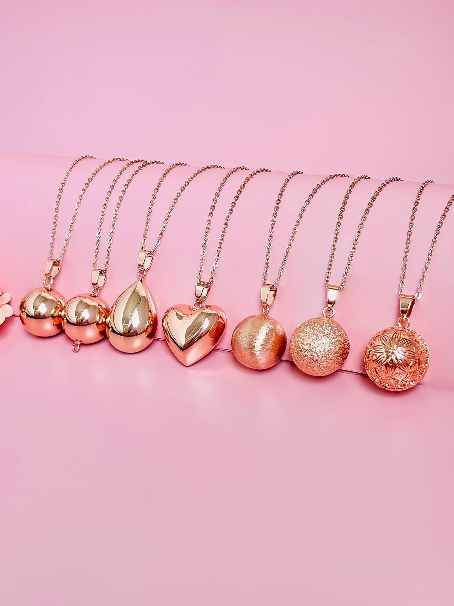 Bola de grossesse or rose personnalisable