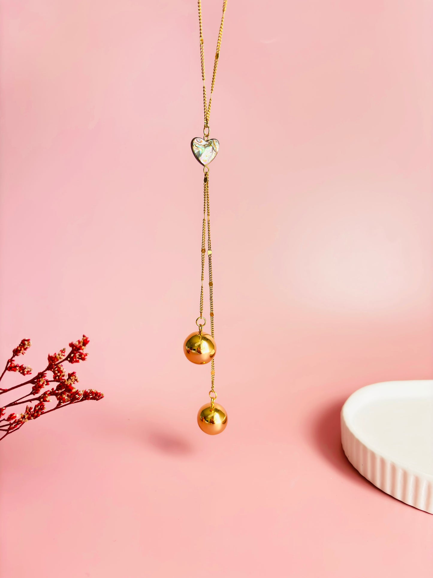 Bijou de grossesse avec pendentif en coquillage d’ormeau 