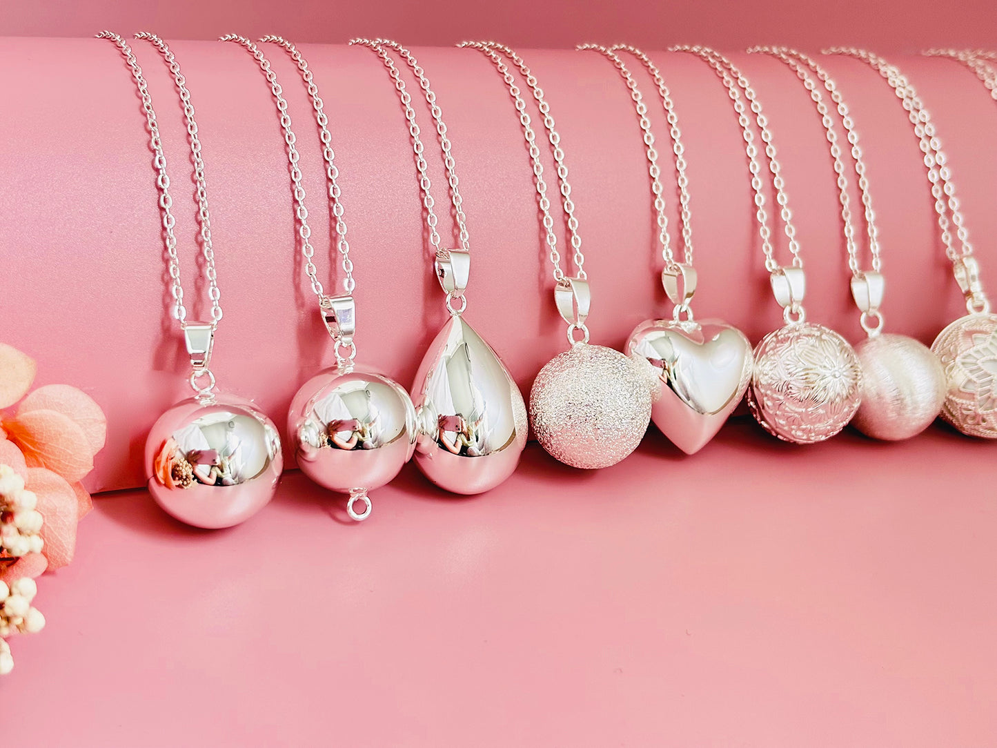 Bolas de grossesse argent personnalisable